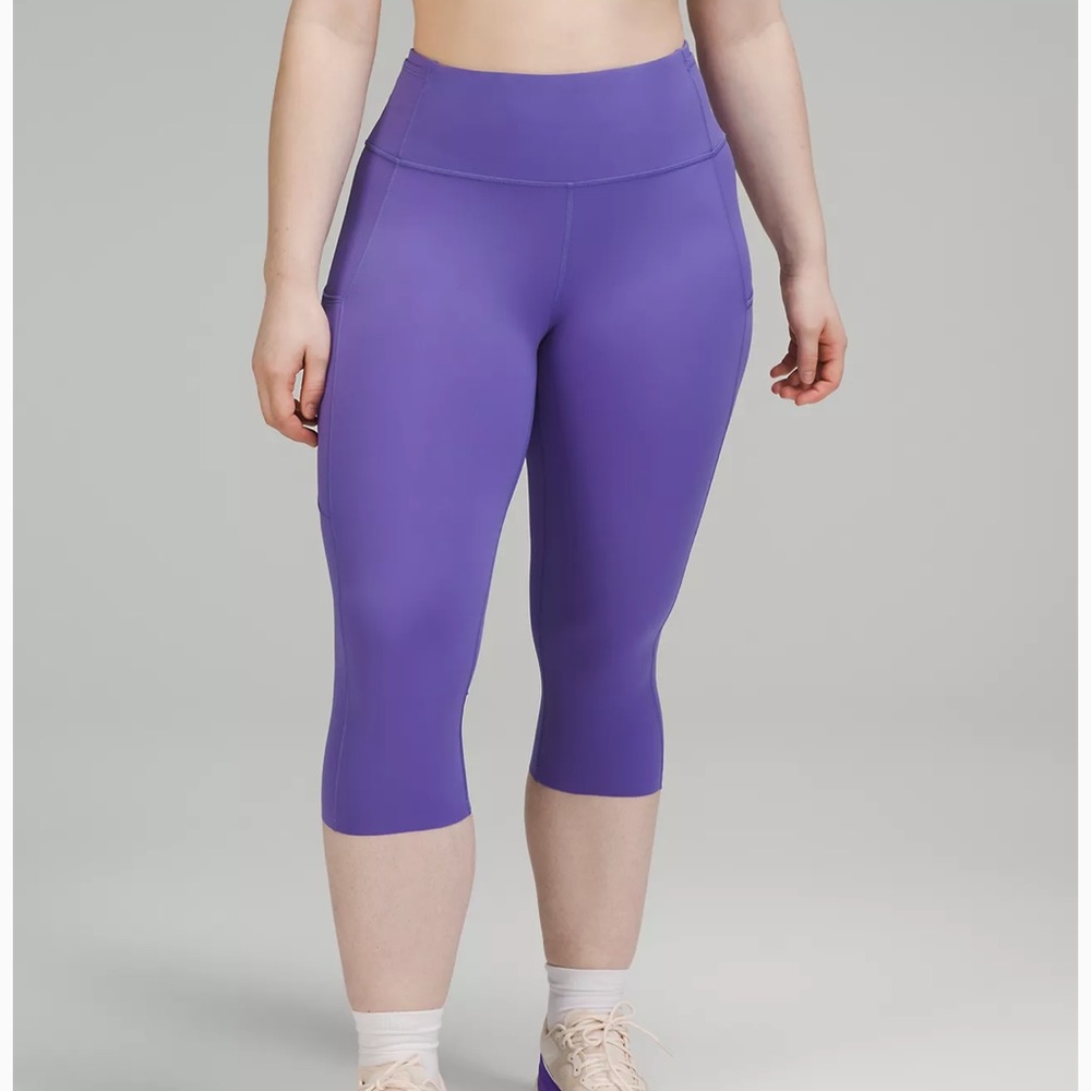 NWT Lululemon Fast and Free Crop 19” Charged Indigo